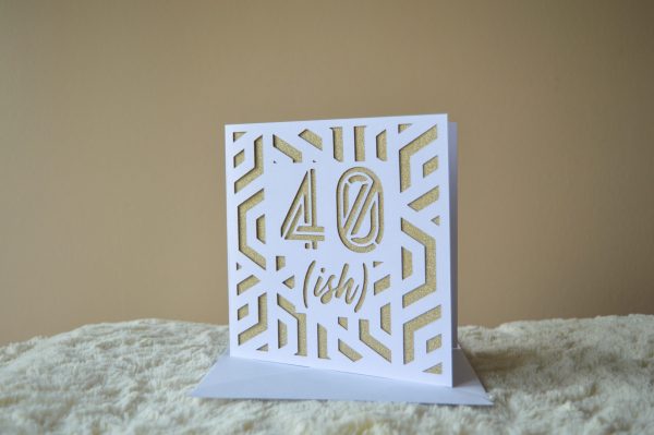 Age 40(ish) Papercut Insert Card