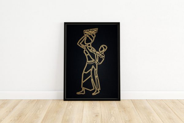 African Mama Baby Poster Framed scaled