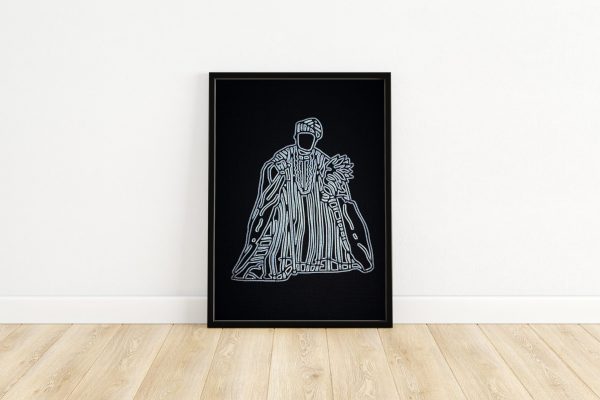 Yoruba Chief Poster Framed scaled